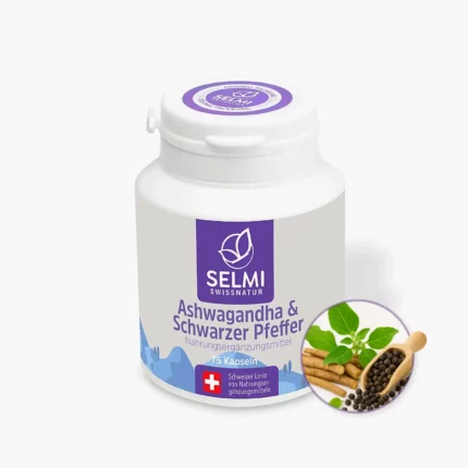 Ashwagandha & Schwarzer Pfeffer – 75 Kapseln (1027628)