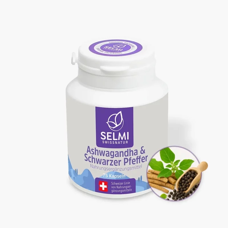 Ashwagandha & Schwarzer Pfeffer – 75 Kapseln (1027628)